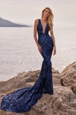 Salma - Navy -Luxury Evening Wear Store 100 119a5e25 857b 4da1 9a45 6eb1773be74d