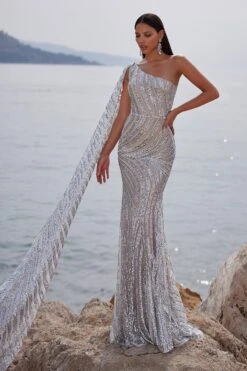 Laurine - Silver 14 Laurine - Silver -Luxury Evening Wear Store 108 c987a9aa 4453 446a abfa b03ffa94c9ca