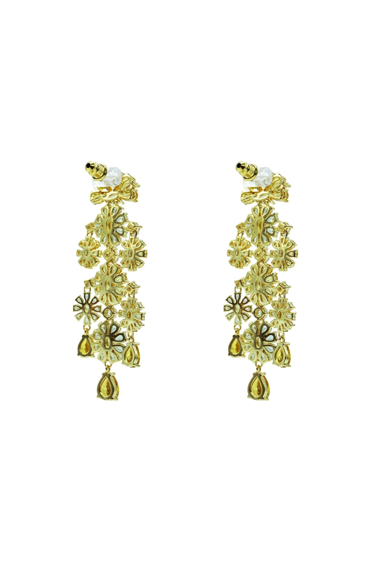 Genevieve Yellow Chandelier Earrings 3 Genevieve Yellow Chandelier Earrings - Image 3