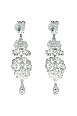 Dolce Silver Diamante Earrings -Luxury Evening Wear Store 13 d30749bd 613c 44f1 81c1 31834b482ec2