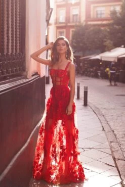Mariella - Red -Luxury Evening Wear Store 157
