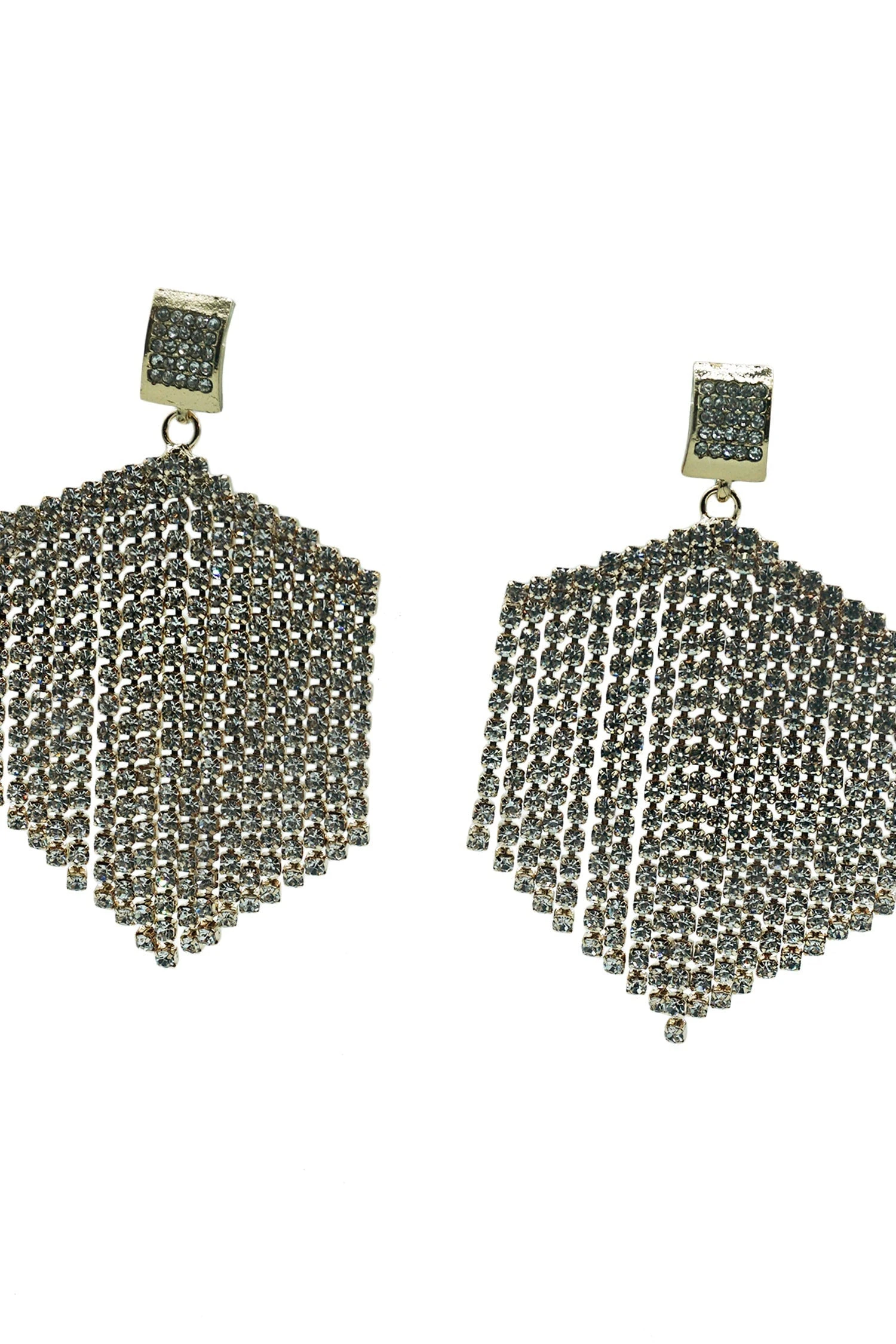 Elmira Gold Crystal Drop Earrings 7 Elmira Gold Crystal Drop Earrings - Image 7