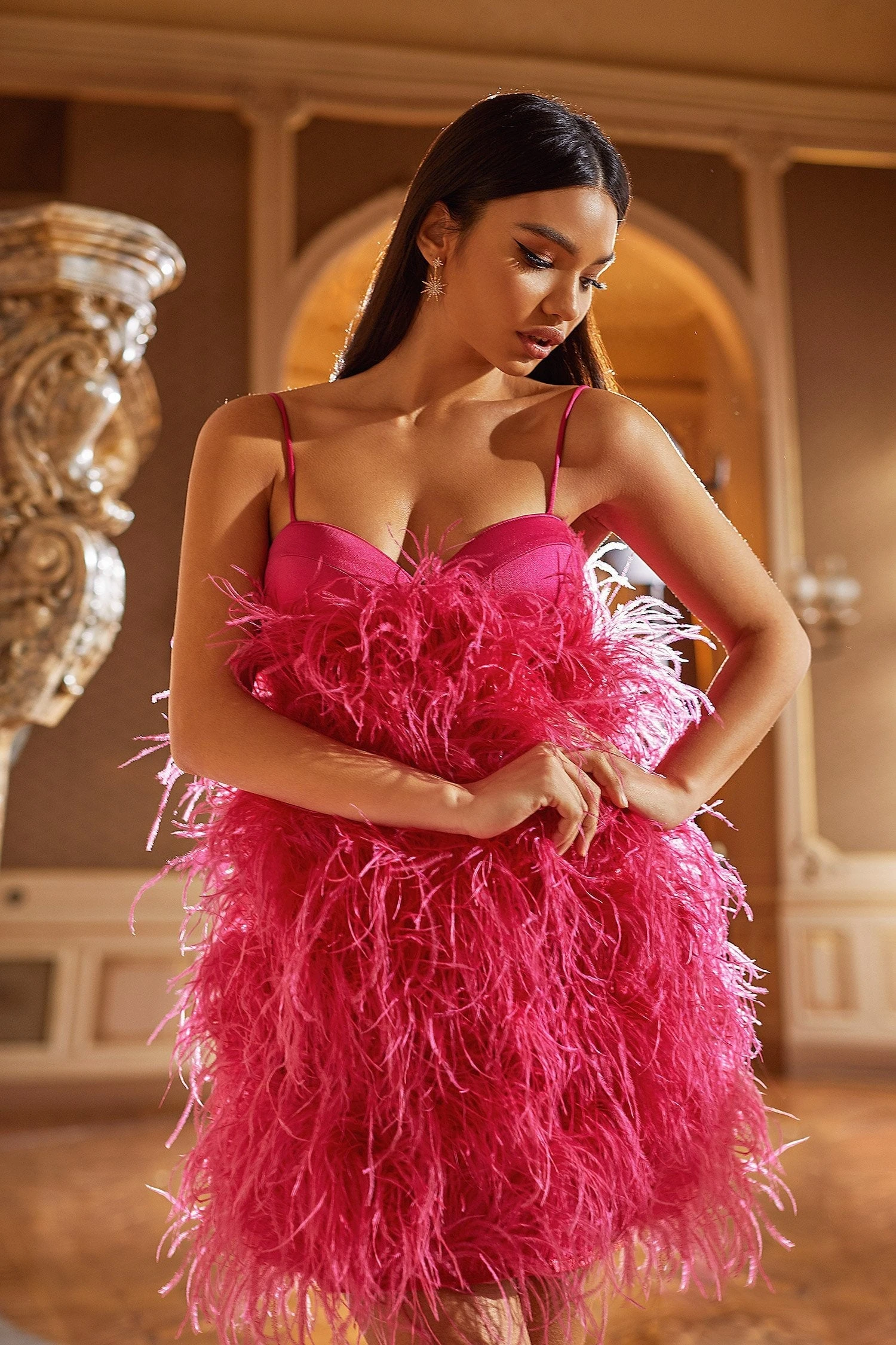 Kaila Dress - Hot Pink 4 Kaila Dress - Hot Pink - Image 4