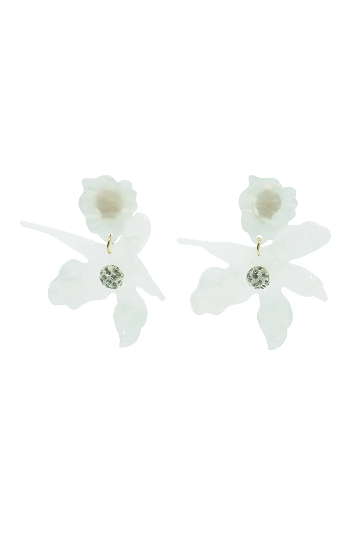 Adella White Flower Earrings 1 Adella White Flower Earrings
