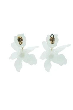 Adella White Flower Earrings 8 Adella White Flower Earrings -Luxury Evening Wear Store 168 5bd76835 ed6e 4ccb b995 a5f95c362c3c