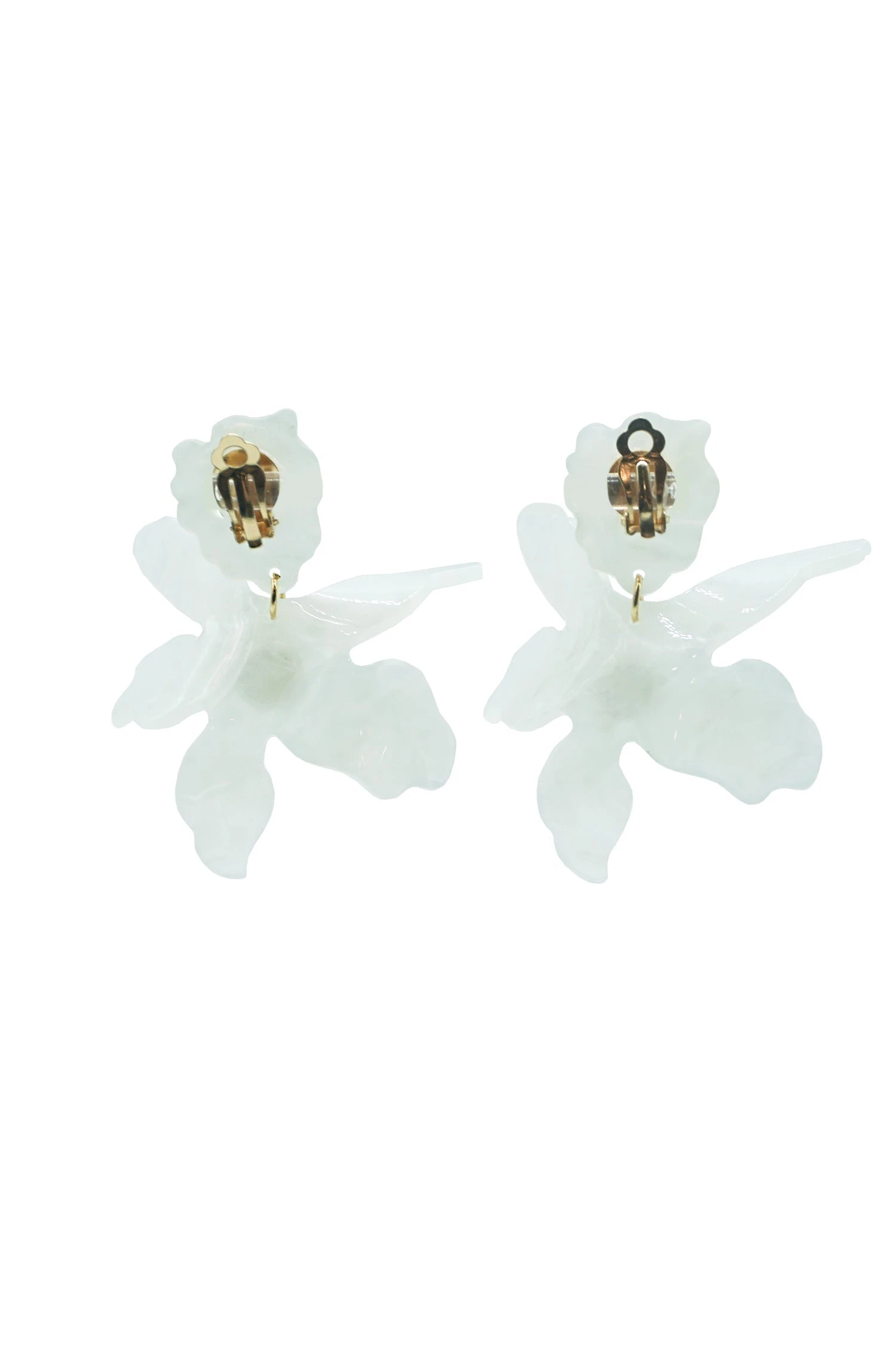 Adella White Flower Earrings 3 Adella White Flower Earrings - Image 3