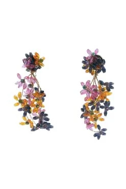 Lea Multicoloured Floral Earrings -Luxury Evening Wear Store 209 0d8978a9 f679 4a36 8b2a 14f11685bf3c
