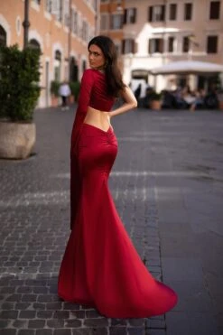 Miya - Wine Red -Luxury Evening Wear Store 270