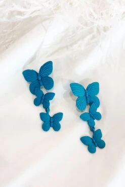 Lolita Blue Butterfly Drop Earrings -Luxury Evening Wear Store 28 14d4d6d8 fbfd 42c8 9718 458ea370b323