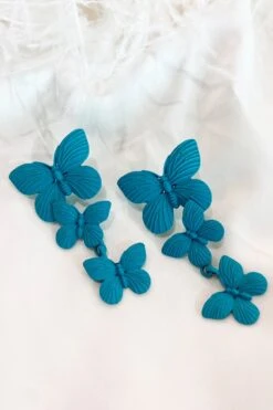 Lolita Blue Butterfly Drop Earrings -Luxury Evening Wear Store 29 75a47387 e7ca 42c8 bba0 724e8e2f71c6