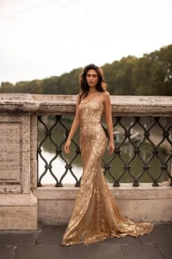 Sonia - Gold -Luxury Evening Wear Store 302
