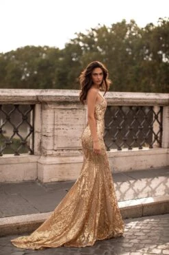 Sonia - Gold -Luxury Evening Wear Store 303