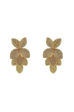 Galina Gold Embellished Earrings