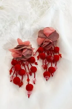 Shailee Multicoloured Flower Drop Earrings -Luxury Evening Wear Store 36 409fca8a bac0 41f2 971d 497f3bcbd5c3