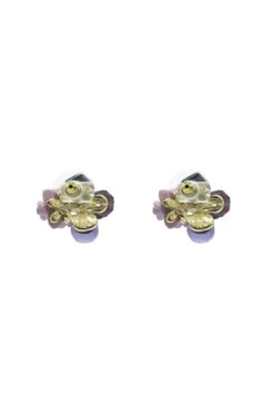 Adah Purple Flower Earrings 5 Adah Purple Flower Earrings -Luxury Evening Wear Store 460
