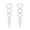 Paula Silver Heart Earrings