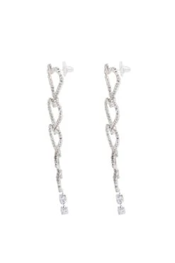 Paula Silver Heart Earrings 5 Paula Silver Heart Earrings -Luxury Evening Wear Store 550