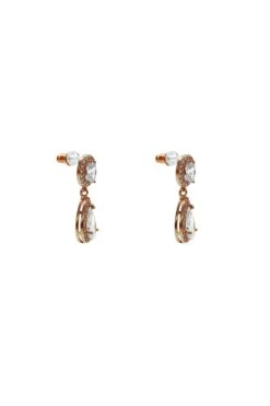 Denise Rose Gold Teardrop Earrings -Luxury Evening Wear Store 6 cc0b8977 4961 41e4 8b70 2928f7d2b54a