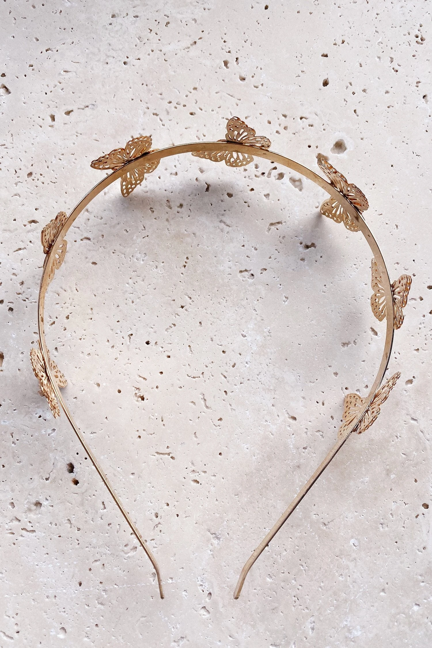 Sevyn Rose Gold Butterfly Headband 3 Sevyn Rose Gold Butterfly Headband - Image 3
