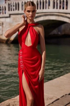 Harlow - Red -Luxury Evening Wear Store 91 a03a190f 1ddb 4f44 a036 27b308071179