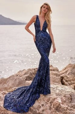 Salma - Navy -Luxury Evening Wear Store 99 109a6ae0 2b29 4c8d a2d6 f76b4ceea793