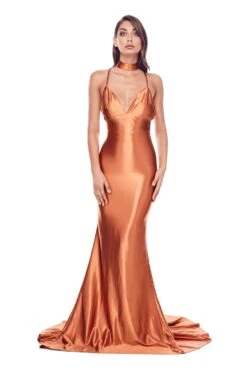 Amina - Golden Rust -Luxury Evening Wear Store Amina GoldenRust1