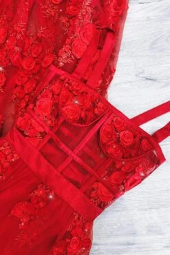 Mariella - Red -Luxury Evening Wear Store FLATLAY6