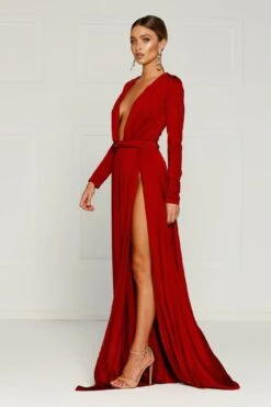 Sahara - Wine Red -Luxury Evening Wear Store H6A0655