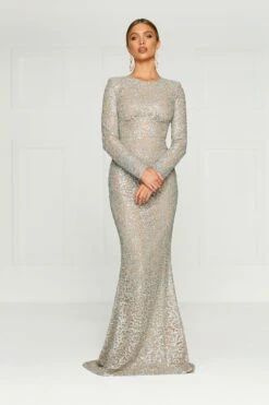 Jolanda - Silver -Luxury Evening Wear Store H6A2420 b31591e1 b5bd 4e04 b398 23ccafcaf2ce