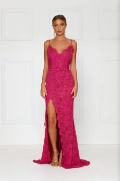 Layali - Hot Pink 9 Layali - Hot Pink -Luxury Evening Wear Store H6A9816