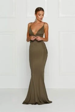 Penelope - Olive 5 Penelope - Olive -Luxury Evening Wear Store Penelope olive H6A8458