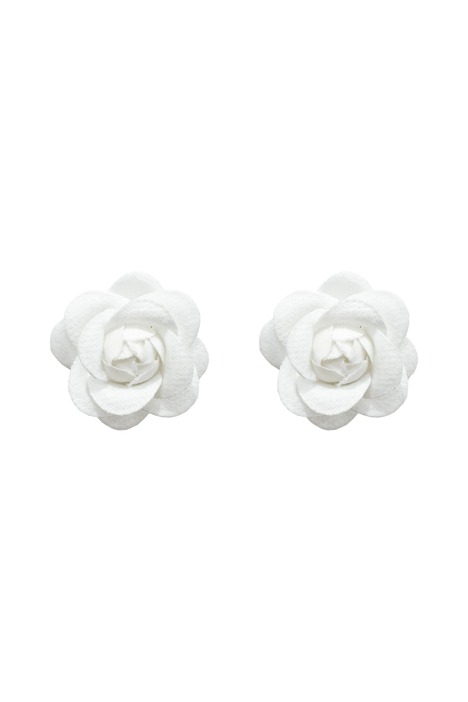 Katie White Flower Studs 4 Katie White Flower Studs - Image 4