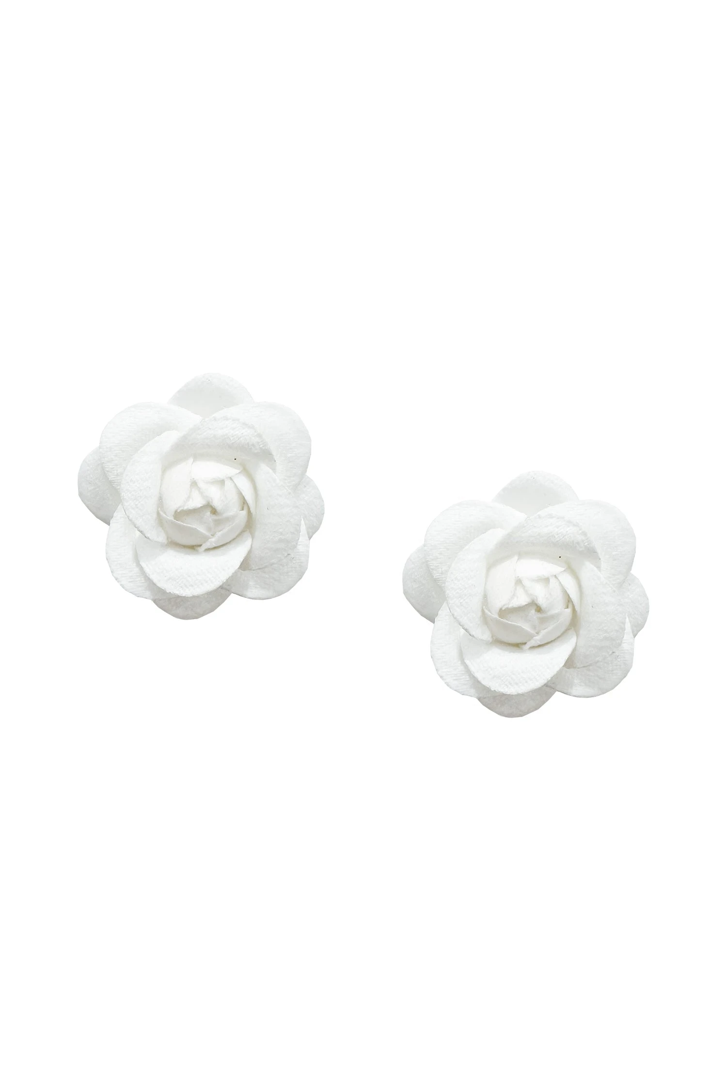 Katie White Flower Studs 2 Katie White Flower Studs - Image 2