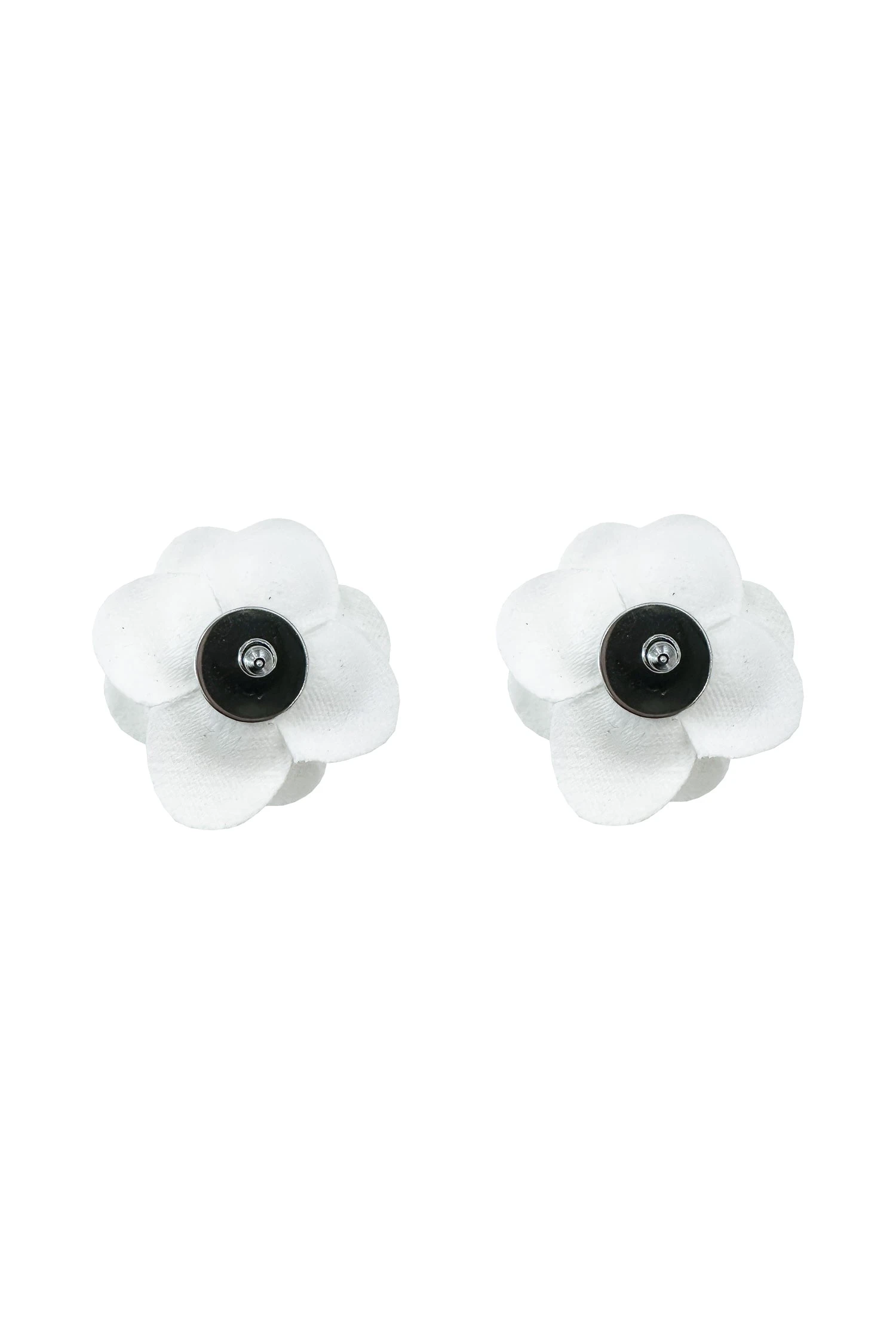 Katie White Flower Studs 3 Katie White Flower Studs - Image 3