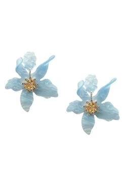 Briella Blue Flower Earrings -Luxury Evening Wear Store earrings190 aa1ba9ee 2e9f 43fd 9d32 37d48dfbe3ad