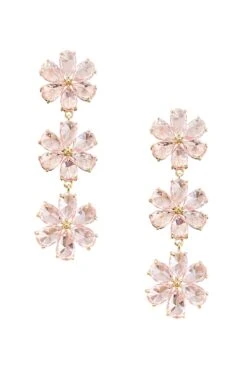 Ashleigh Pink Flower Earrings -Luxury Evening Wear Store earrings196 9f85e163 65de 439e 8766 efa82d475692