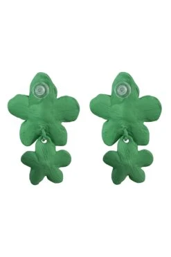 Shyla Green Multi Flower Earrings -Luxury Evening Wear Store earrings27