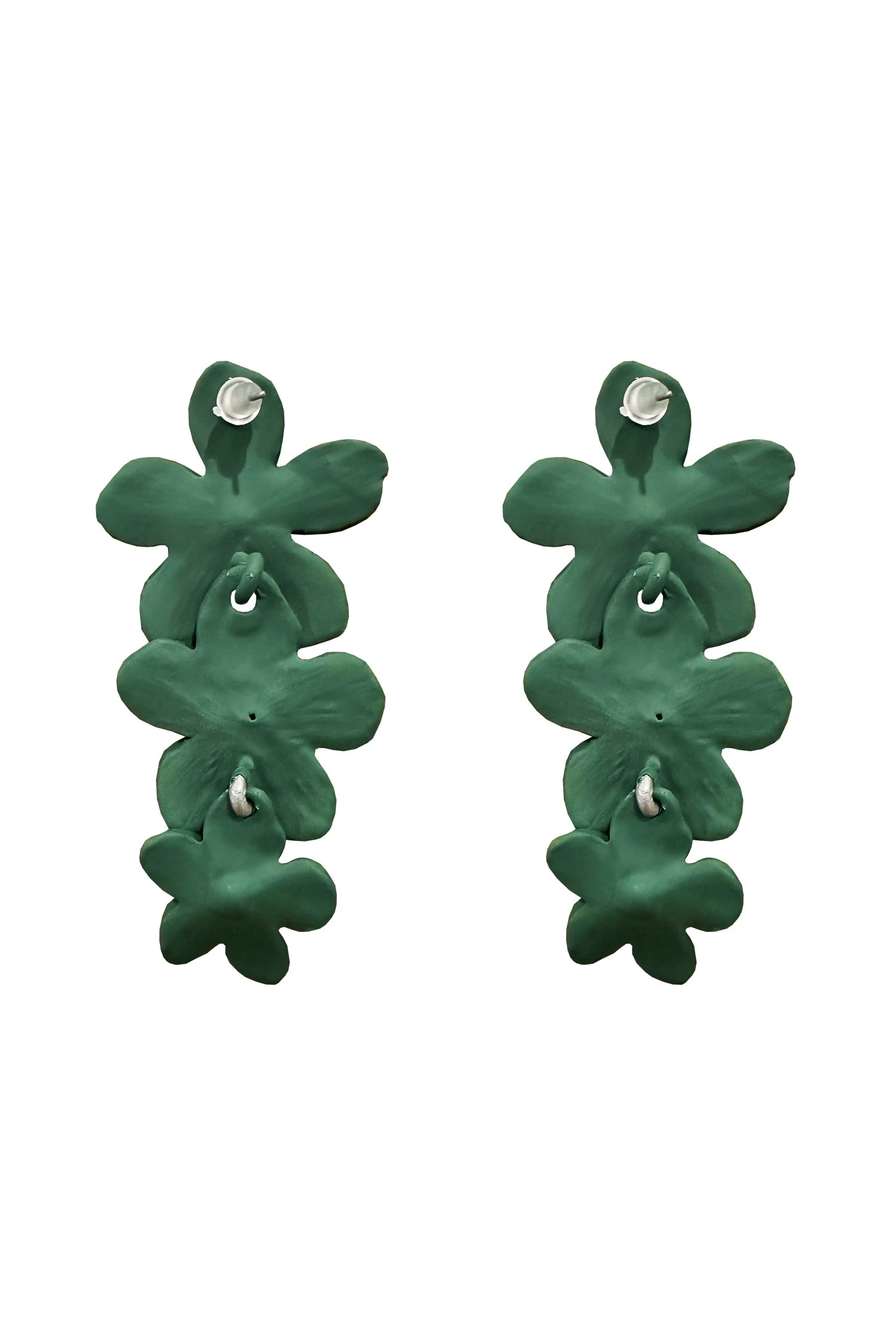 Carola Green Flower Earrings 3 Carola Green Flower Earrings - Image 3