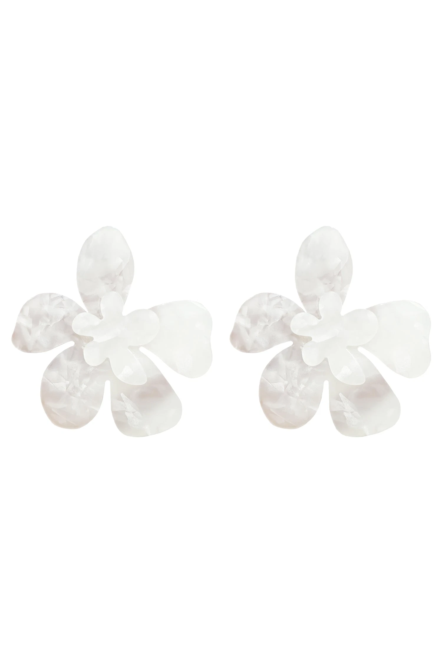 Kimberly White Statement Earrings 1 Kimberly White Statement Earrings