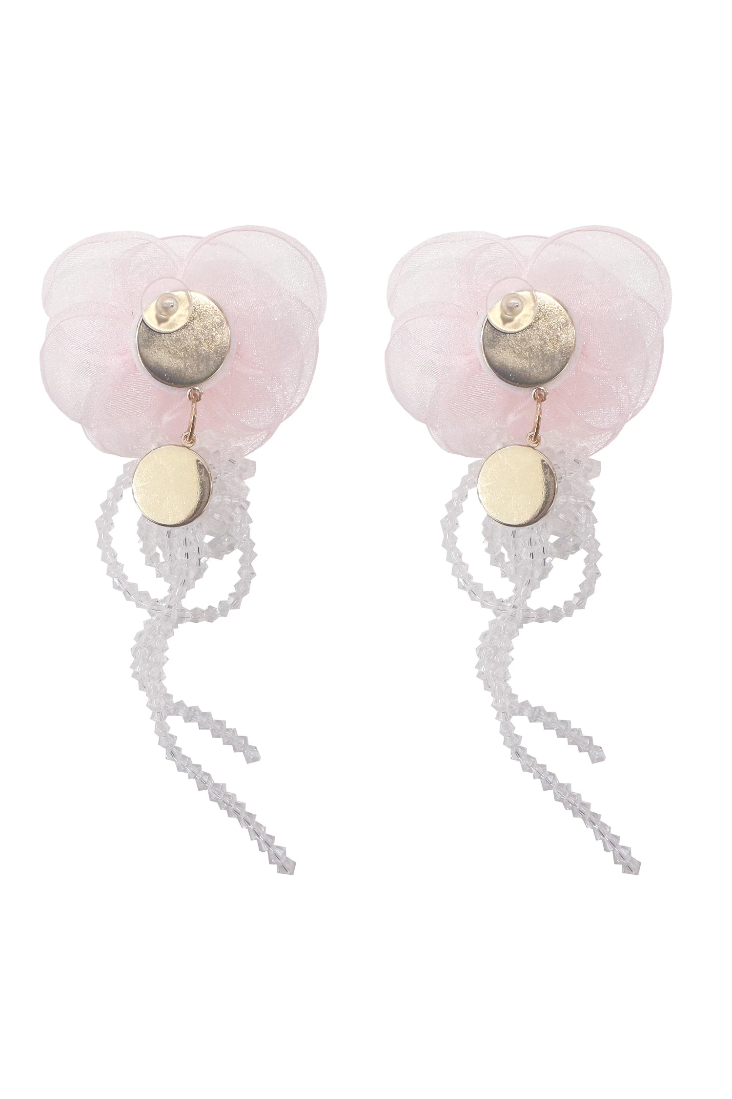 Ciana Pink Flower Earrings 6 Ciana Pink Flower Earrings - Image 6