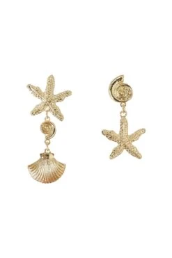 Cheryce Gold Shell Earrings -Luxury Evening Wear Store earrings52 eae5f06e dae3 4964 a282 d21199c5e5c2