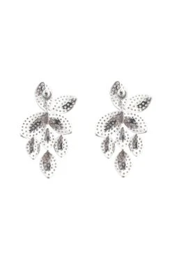 Lindsey Silver Diamante Earrings -Luxury Evening Wear Store earrings73 044484ac 0505 4478 a541 2314eff27510