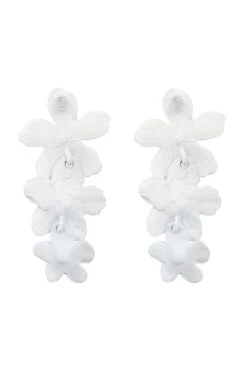 Niki White Flower Drop Earrings 11 Niki White Flower Drop Earrings -Luxury Evening Wear Store earrings85 3d5c306e 69ec 472f 8df5 c5991d9ab6d4