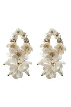 Madison White Flower Earrings -Luxury Evening Wear Store earrings92 d816e22f 3ae1 4ac1 a5ac 5f089a61444a