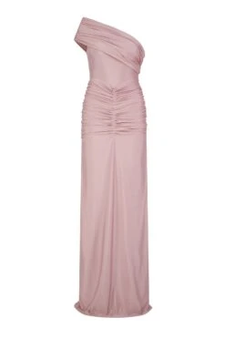 Layla One Shoulder Jersey Mauve Pink Gown -Luxury Evening Wear Store layla 1 gm 61f07850 29ae 44a8 8614 0e734282207a