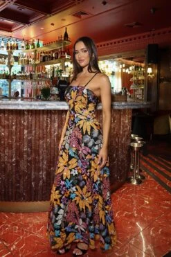 Mariya Embroidered Floral Mix Maxi Gown -Luxury Evening Wear Store lerougereshoot.jpgADORIA 59