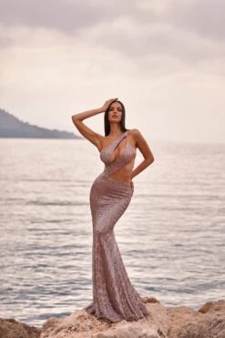 Kaltrina - Rose Gold 16 Kaltrina - Rose Gold -Luxury Evening Wear Store mtogown2