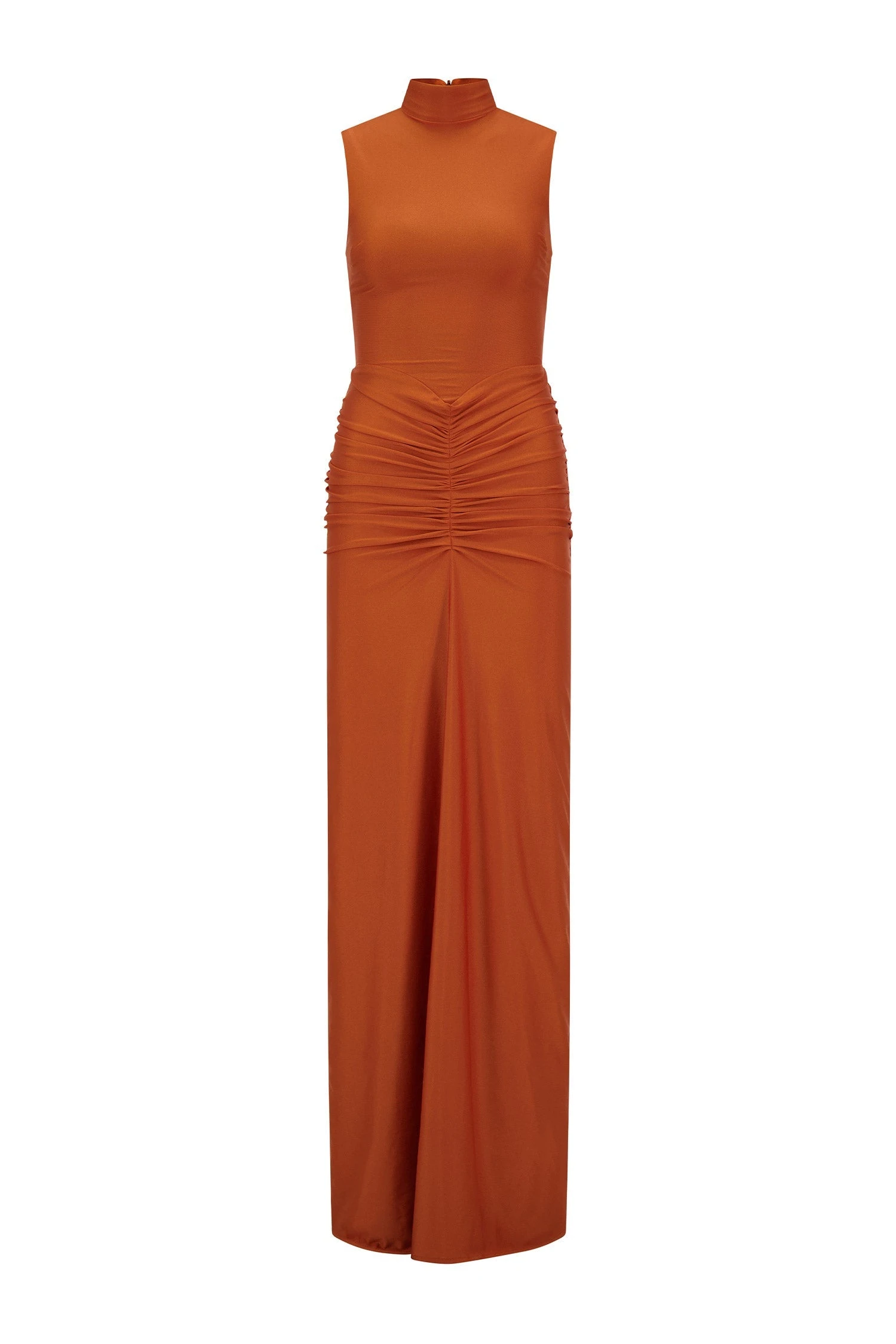 Rosina High Neck Rust Gown 8 Rosina High Neck Rust Gown - Image 8