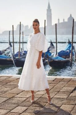 Susanna Dress -Luxury Evening Wear Store whiteflower4